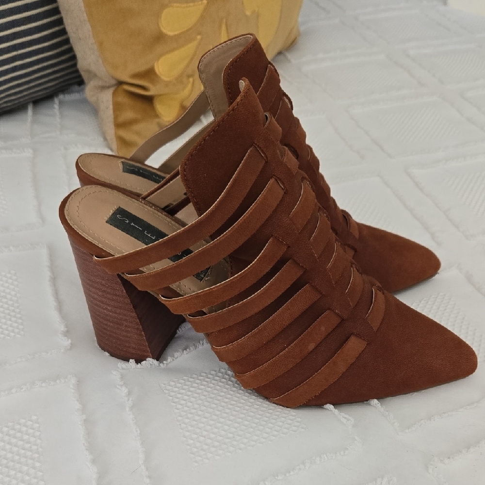 Steven By Steve Madden Tan Strappy Heels